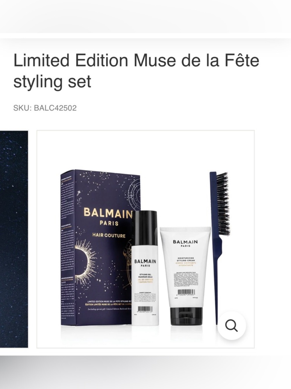 LIMITED EDITION MUSE DE LA FÊTE STYLING SET